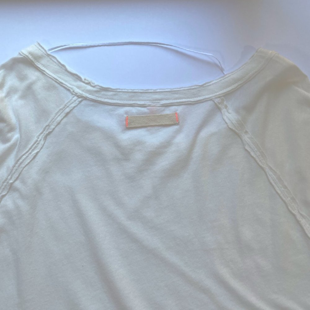 NEW Free People Shes Everything White Solid Puffed Long Sleeve Womens Size M - Picture 11 of 13